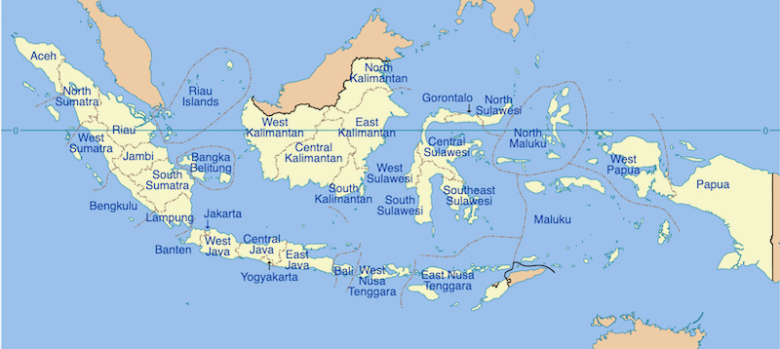 خريطة إندونيسيا
