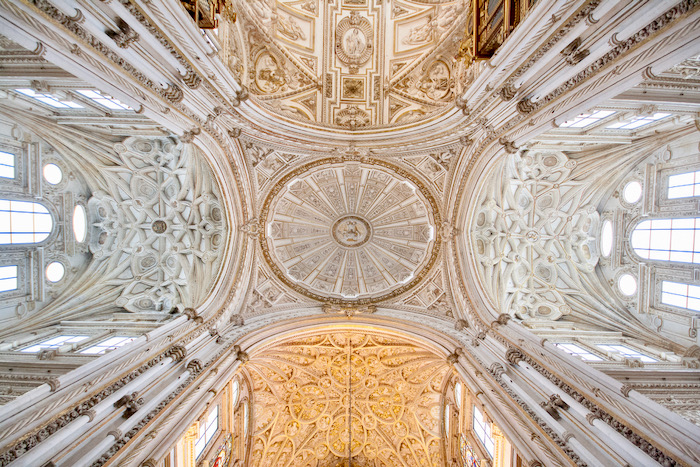 Ceilings of the Renaissance nave and transept at the Mezquita de Córdoba