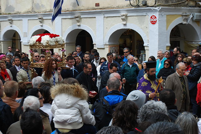 Orthodox cross procession easter 2014