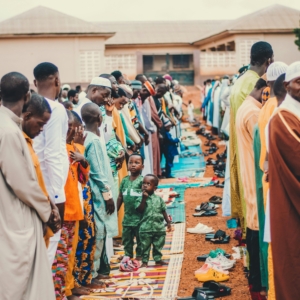 Outdoor Prayer Gathering in Ghana